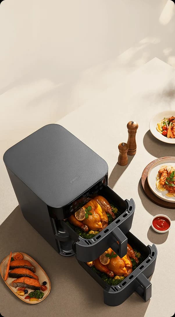 هواپز دو محفظه 12 لیتری شیائومی Double Stack Air Fryer 12L MAF-DS1201 — تصویر ۳