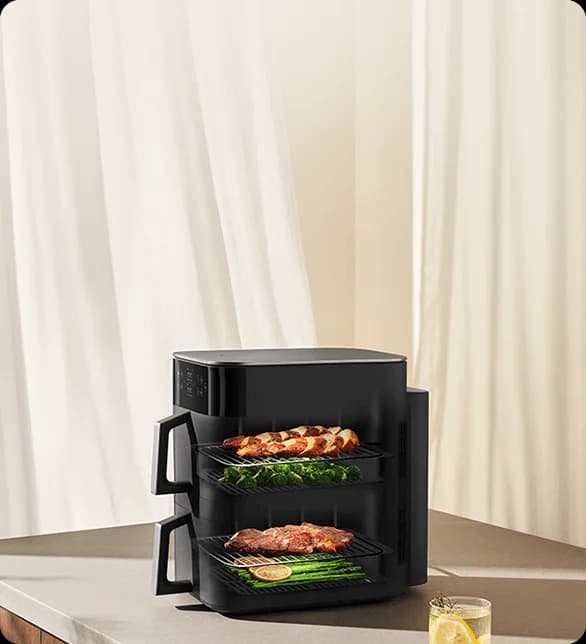 هواپز دو محفظه 12 لیتری شیائومی Double Stack Air Fryer 12L MAF-DS1201 — تصویر ۲