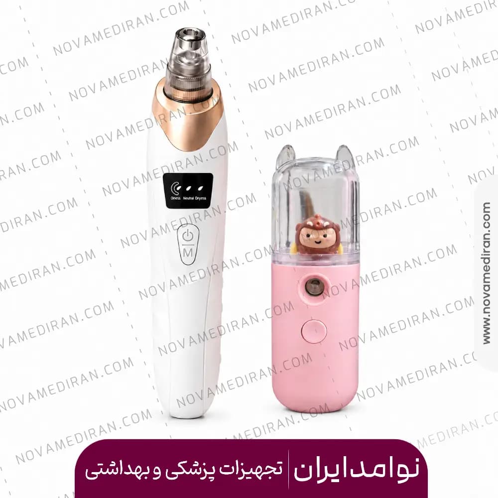 پک پاکسازی پوست صورت میکرودرم + بخور جیبی Nano Mist — تصویر ۴