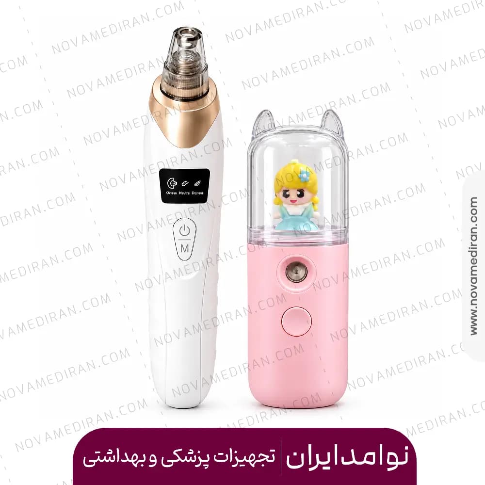 پک پاکسازی پوست صورت میکرودرم + بخور جیبی Nano Mist — تصویر ۲