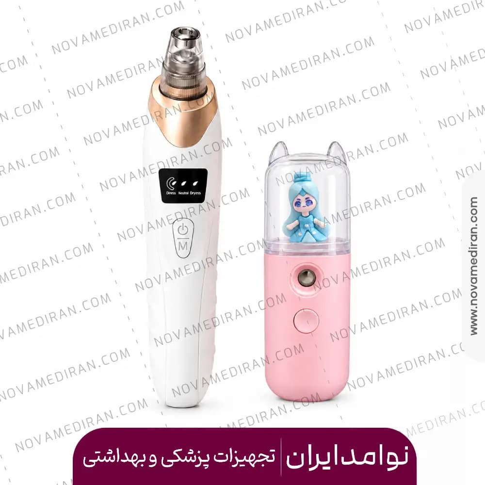 پک پاکسازی پوست صورت میکرودرم + بخور جیبی Nano Mist — تصویر ۳