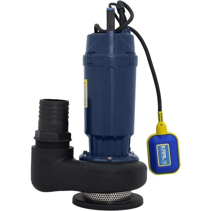 کف کش کرال 1.5 اسب 11 متری 3 اینچ پروانه استیل فلوتردار مدل QSX-81142-FS