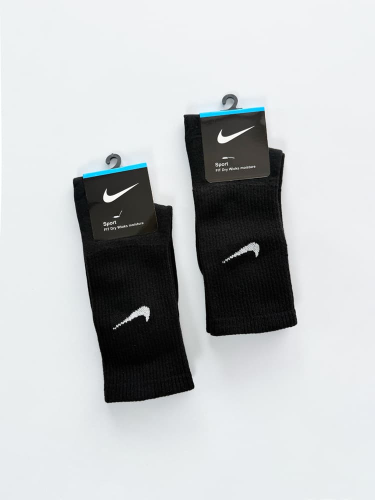 جوراب ساقدار زنانه نخ پنبه مشکی نایکی Nike