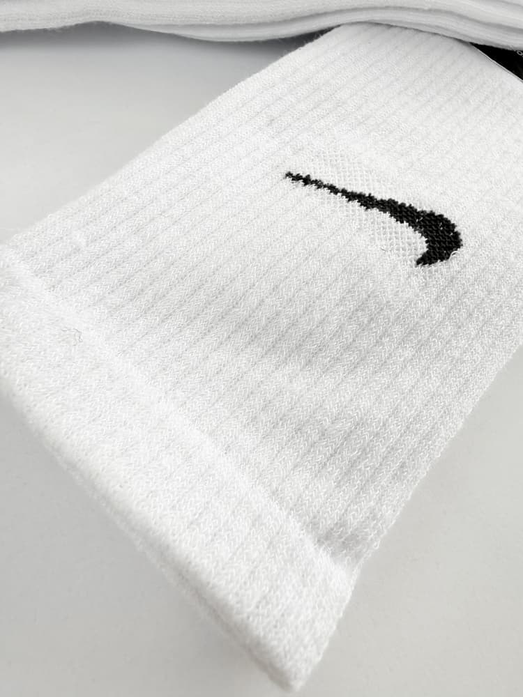 جوراب ساقدار زنانه نخ پنبه سفید نایکی Nike — تصویر ۲