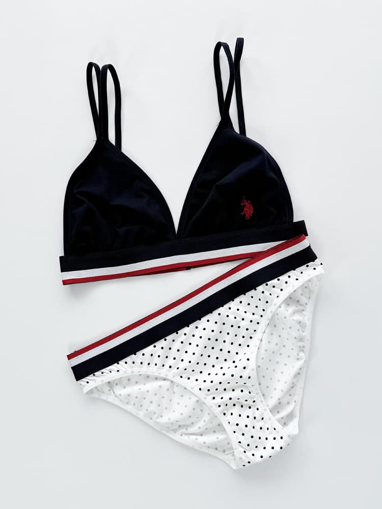 ست نیمتنه بدون کاپ و شورت اسلیپ زنانه پولو U.S Polo Assn — تصویر ۲