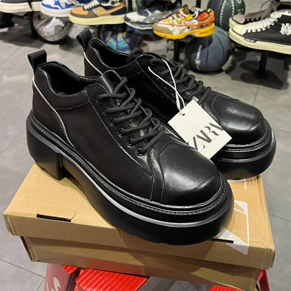 کتانی زارا زیره درشت چرمی مشکی