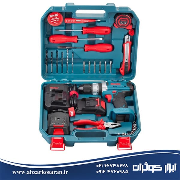 کیت دریل شارژی رونیکس (Ronix)33 پارچه مدل RS-8615 — تصویر ۶