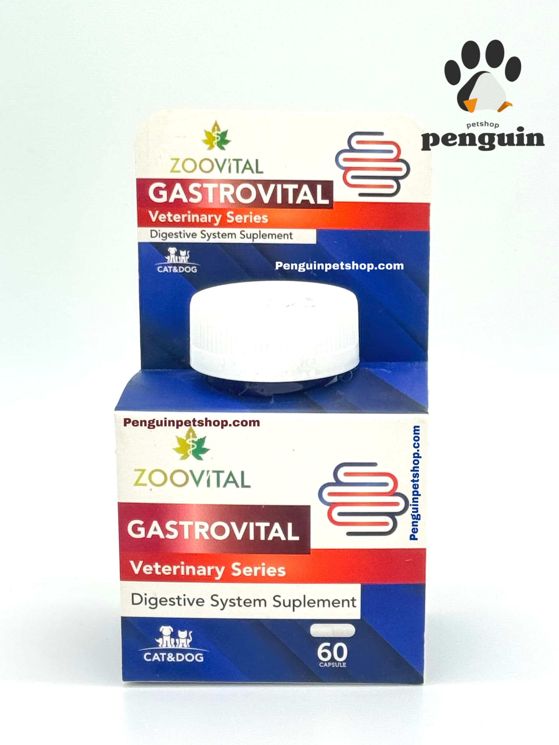 مکمل تقویت سیستم دستگاه گوارشی سگ و گربه زوویتال GASTROVITAL قرص 60عددی