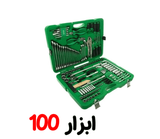 جعبه ابزار 150 پارچه پلاستیکی سبز تاپتول GCAI150R — تصویر ۲