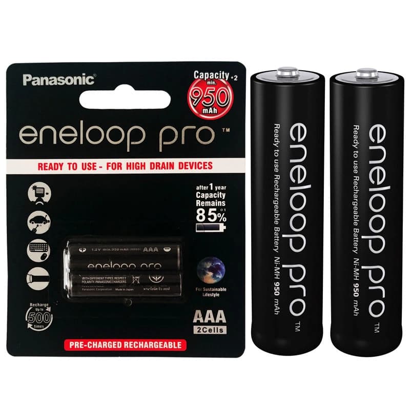باتری قلمی شارژی eneloop pro پاناسونیک (کارت 2 عددی) — تصویر ۵