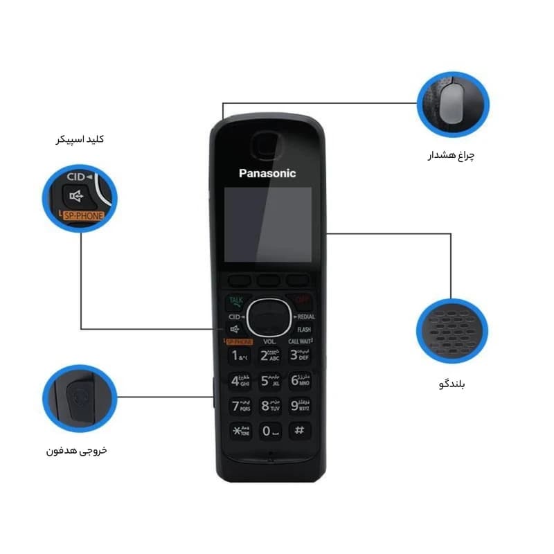 تلفن بی سیم پاناسونیک Panasonic KX-TG3811SX — تصویر ۵
