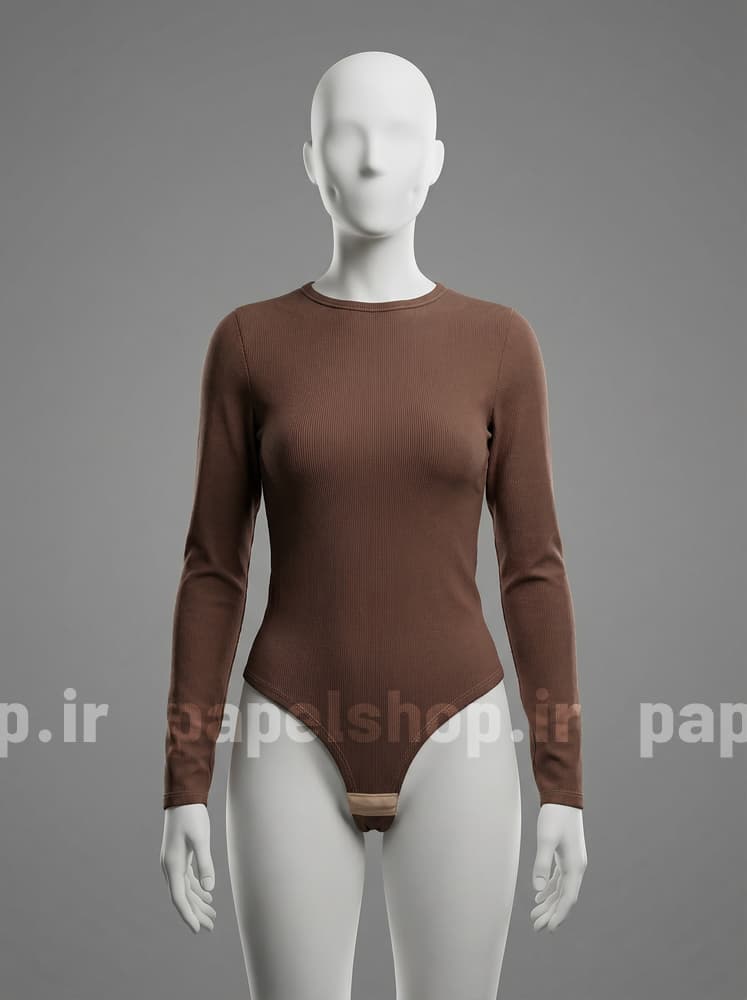 بادی کبریتی یقه گرد آستین بلند — تصویر ۲