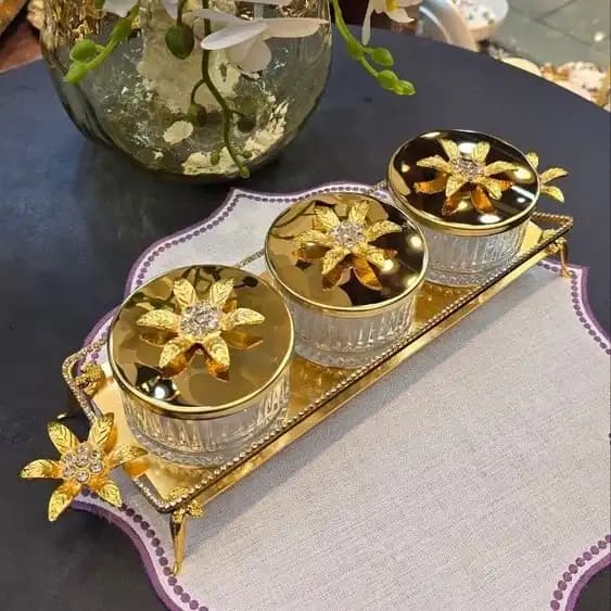 اردوخوری اماراتی نگین‌دار وارداتی | اردوخوری لوکس و شیک کد 413 — تصویر ۴