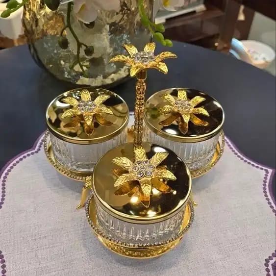 اردوخوری اماراتی نگین‌دار وارداتی | اردوخوری لوکس و شیک کد 413 — تصویر ۲