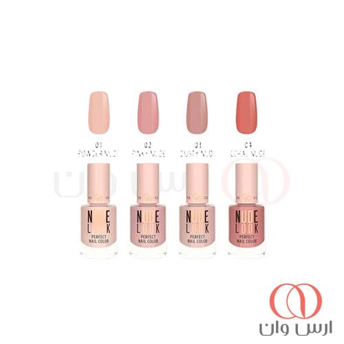 لاک ناخن گلدن رز مدل نود لوک NUDE LOOK