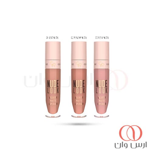 رژ لب مایع و مات گلدن رز سری نود لوک Nude Look