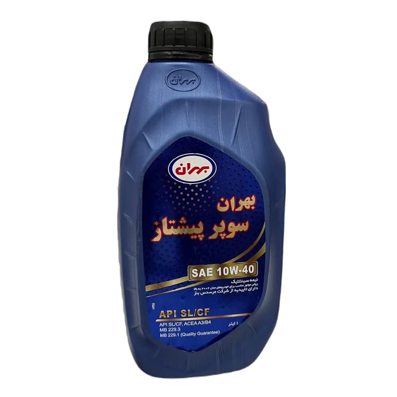 روغن موتور بهران سوپر پیشتاز 10W-40 SL (نیمه سنتتیک)
