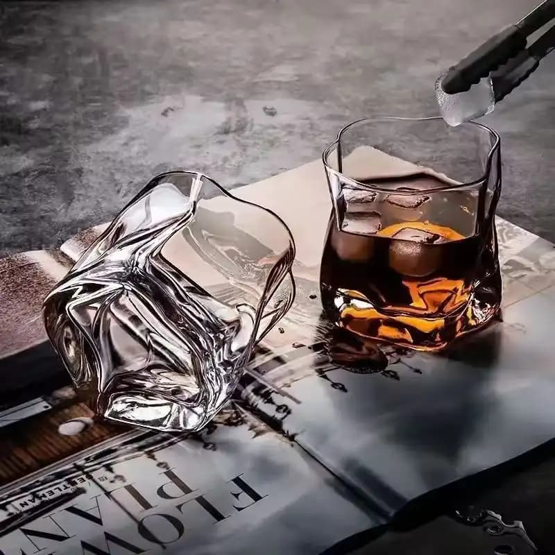 نیم لیوان دفرمه کریستالین Deli Glass | پک ۶ عددی ۳۰۰ سی‌سی کد 383 — تصویر ۲