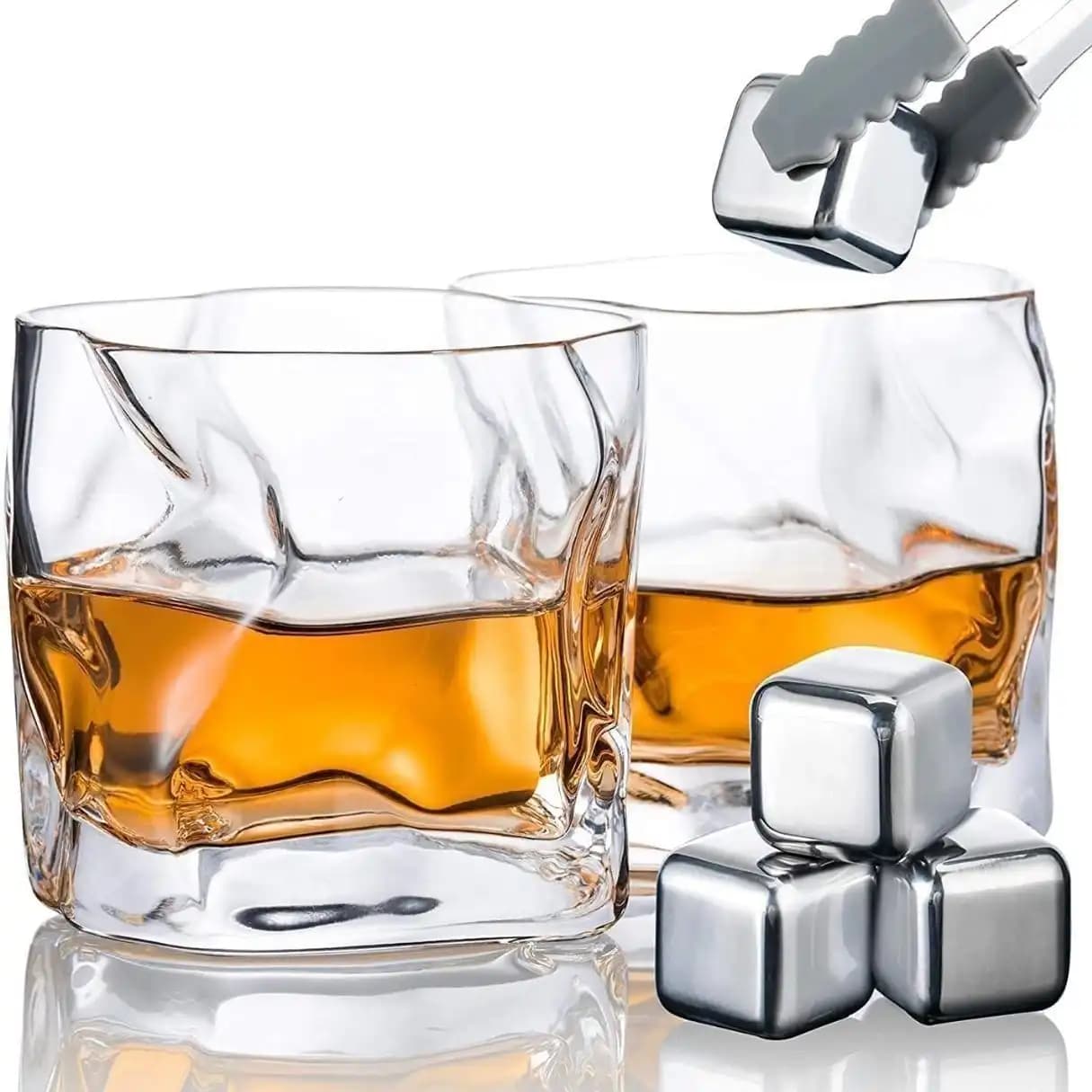 نیم لیوان دفرمه کریستالین Deli Glass | پک ۶ عددی ۳۰۰ سی‌سی کد 383 — تصویر ۳