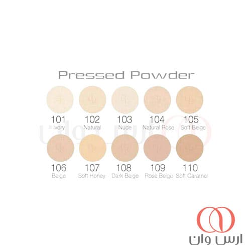 پنکیک فشرده گلدن رز مدل pressed powder — تصویر ۲