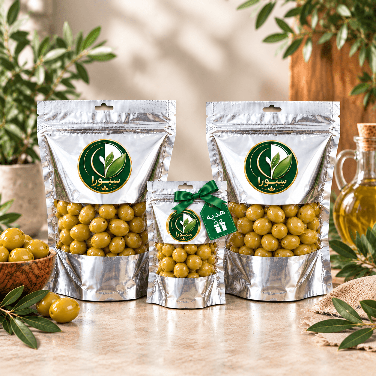 زیتون سوپر رویال ۵۰۰ گرمی سِبورا ( پک ۲ عددی همراه با هدیه)