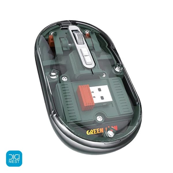 ماوس بی سیم شفاف گرین لاین مدل Transparent Mouse Lite GL-RM6 — تصویر ۷