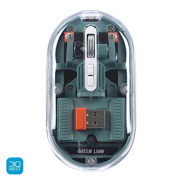 ماوس بی سیم شفاف گرین لاین مدل Transparent Mouse Lite GL-RM6 — تصویر ۲