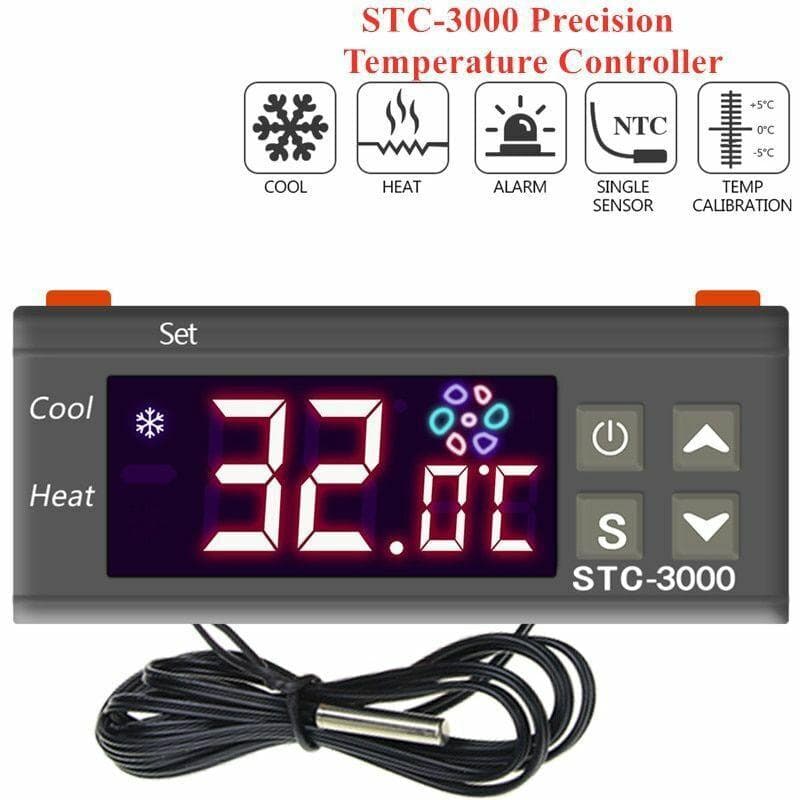 ترموستات صنعتی 12VDC دیجیتال STC-3000 — تصویر ۶