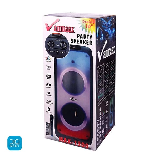 اسپیکر بلوتوثی قابل حمل وان مکس مدل vanmaax max-1300 — تصویر ۳