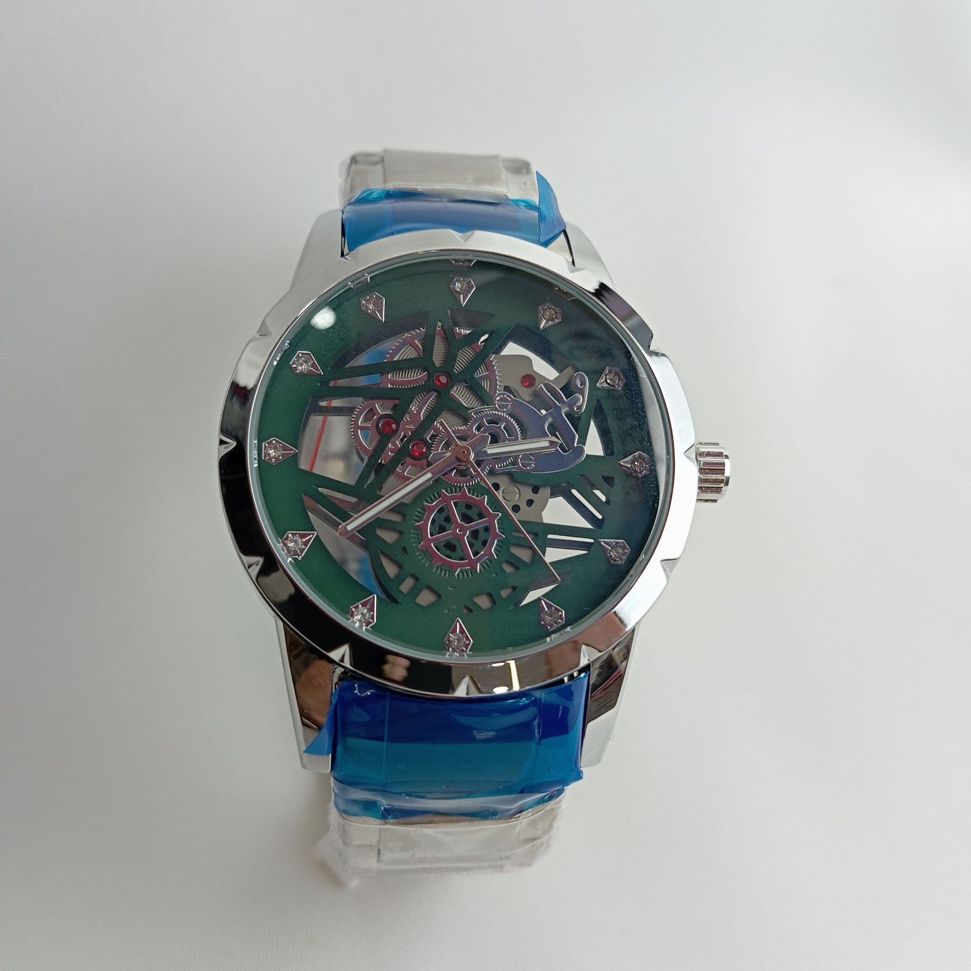 ⌚ ساعت مچی مردانه استیل (طرح اتوماتیک) پشت شیشه — تصویر ۴