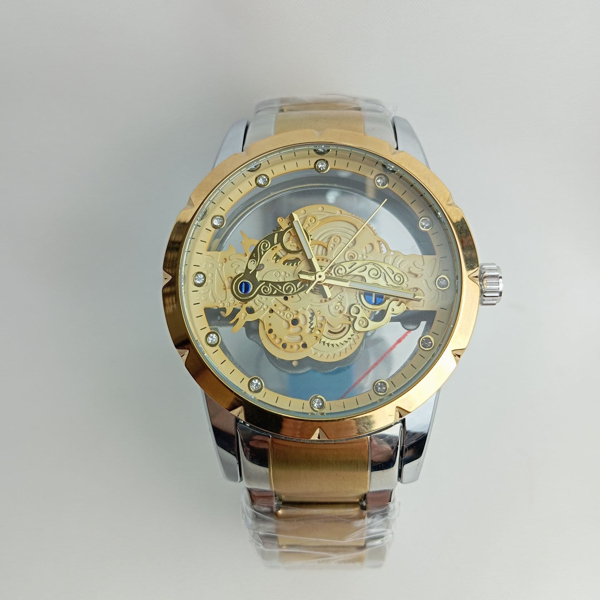 ⌚ ساعت مچی مردانه استیل (طرح اتوماتیک) پشت شیشه