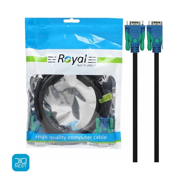 کابل VGA (3+4) طول 1.5 متر رویال (ROYAL) — تصویر ۴