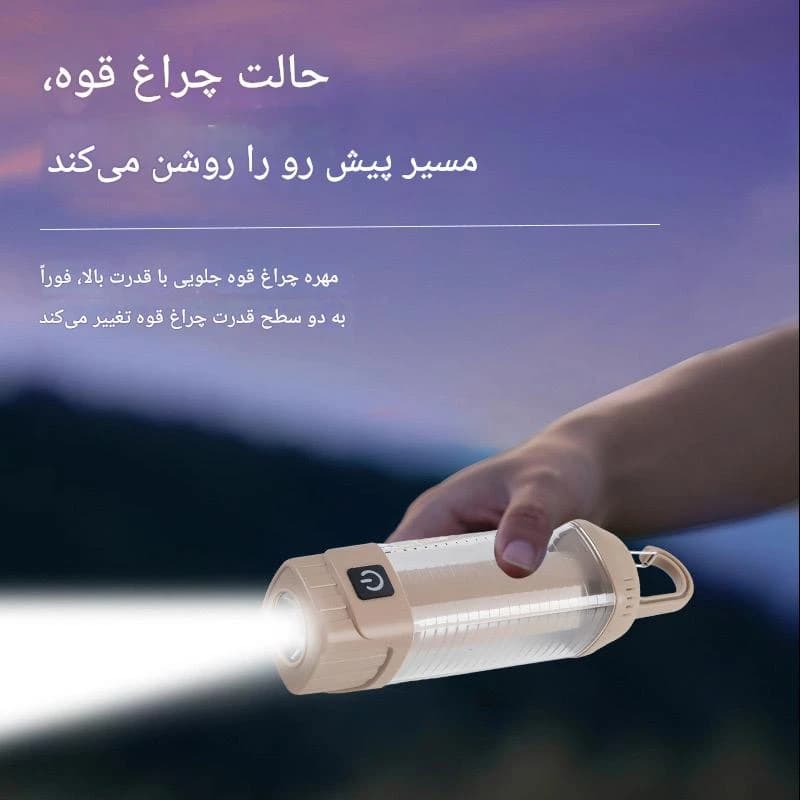 نورافکن دستی مدل SJ 013 با نور مهتابی — تصویر ۳