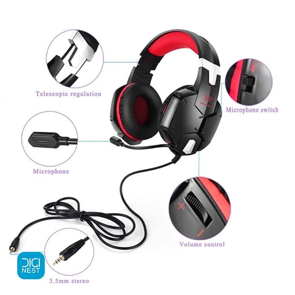 هدست مخصوص بازی (گیمینگ) کوشن ایچ مدل G1200 — تصویر ۳