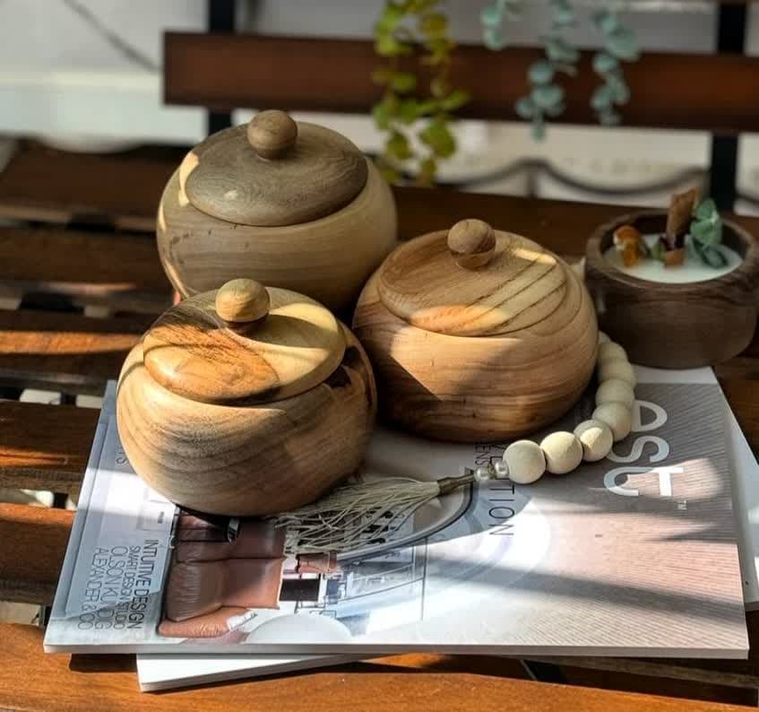 قندان چوبی گردو — تصویر ۴