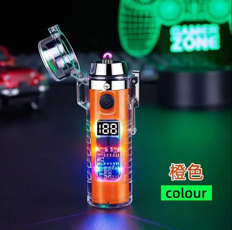 فندک الکتریکی شارژی مدل HB-256 برند Double Arc — تصویر ۲