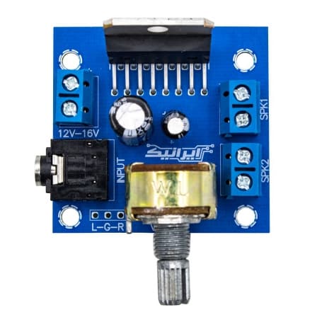ماژول آمپلی فایر 2X30W با تراشه TDA7377 ایرانیک — تصویر ۳
