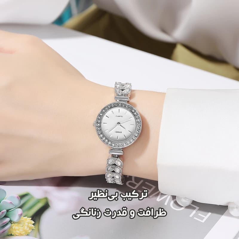 ساعت مچی عقربه‌ای کوارتز زنانه اسکمی مدل 2547 SI — تصویر ۳