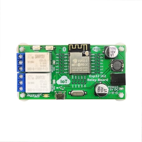 برد کاربردی صنعتی دو رله IOT بر اساس ماژول ESP32 — تصویر ۳