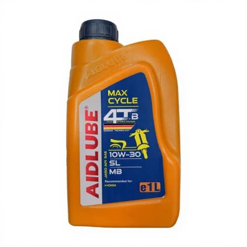 روغن موتور ایدلوب AIDLUBE 10W-30 SL نیمهسینتتیک مخصوص موتورهای اسکوتر شهری