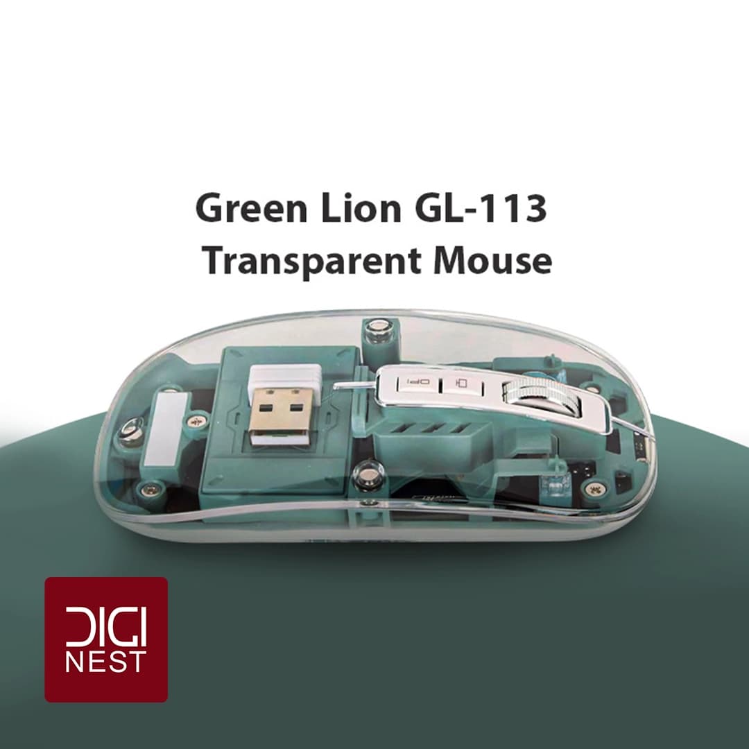 ماوس بی‌سیم گرین لاین مدل Transparent Mouse GL-113 — تصویر ۳