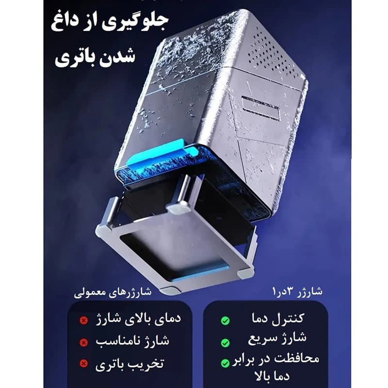 پایه شارژ رومیزی وایرلس مدل wireless charging 15W – R7 — تصویر ۸