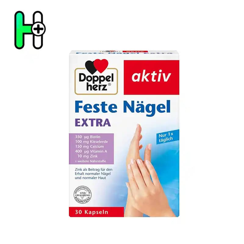 مکمل استحکام ناخن و پوست داپل هرز – Doppelherz aktiv Feste Nägel EXTRA