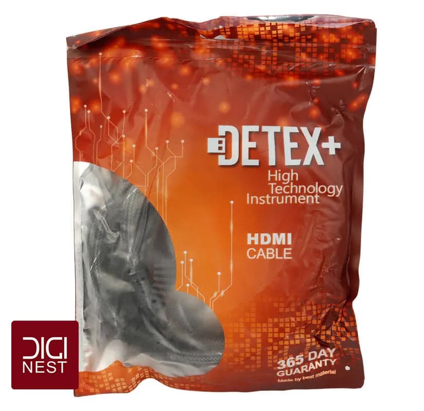 کابل DETEX PLUS HDMI مدل پوست ماری 1.5 متری — تصویر ۳