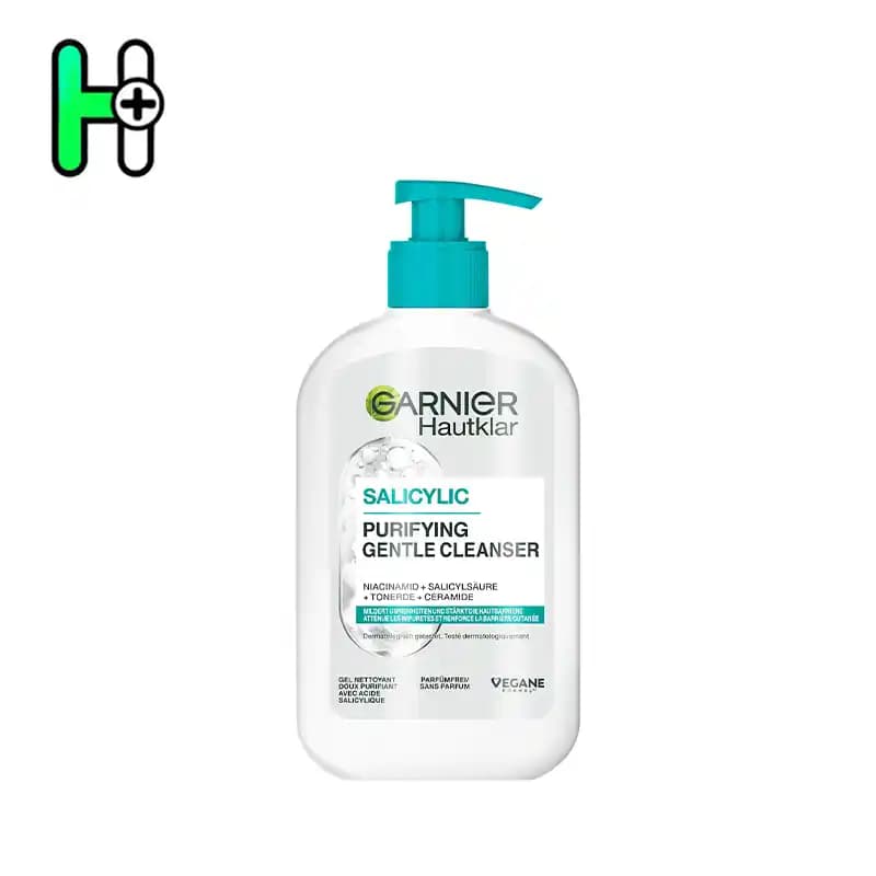 ژل شست‌وشوی صورت سالیسیلیک اسید گارنیرGarnier Hautklar Purifying Gentle Cleanser