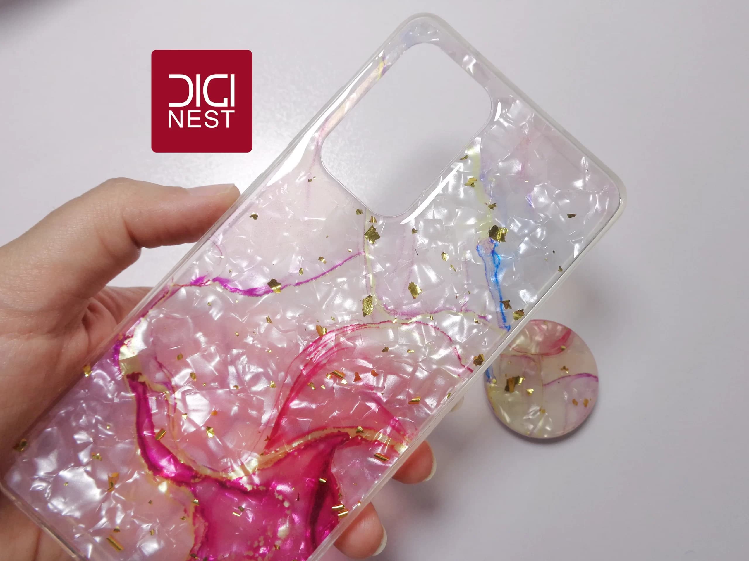قاب ماربل پاپ سوکت دار گوشی موبایب سامسونگ samsung A52 — تصویر ۴
