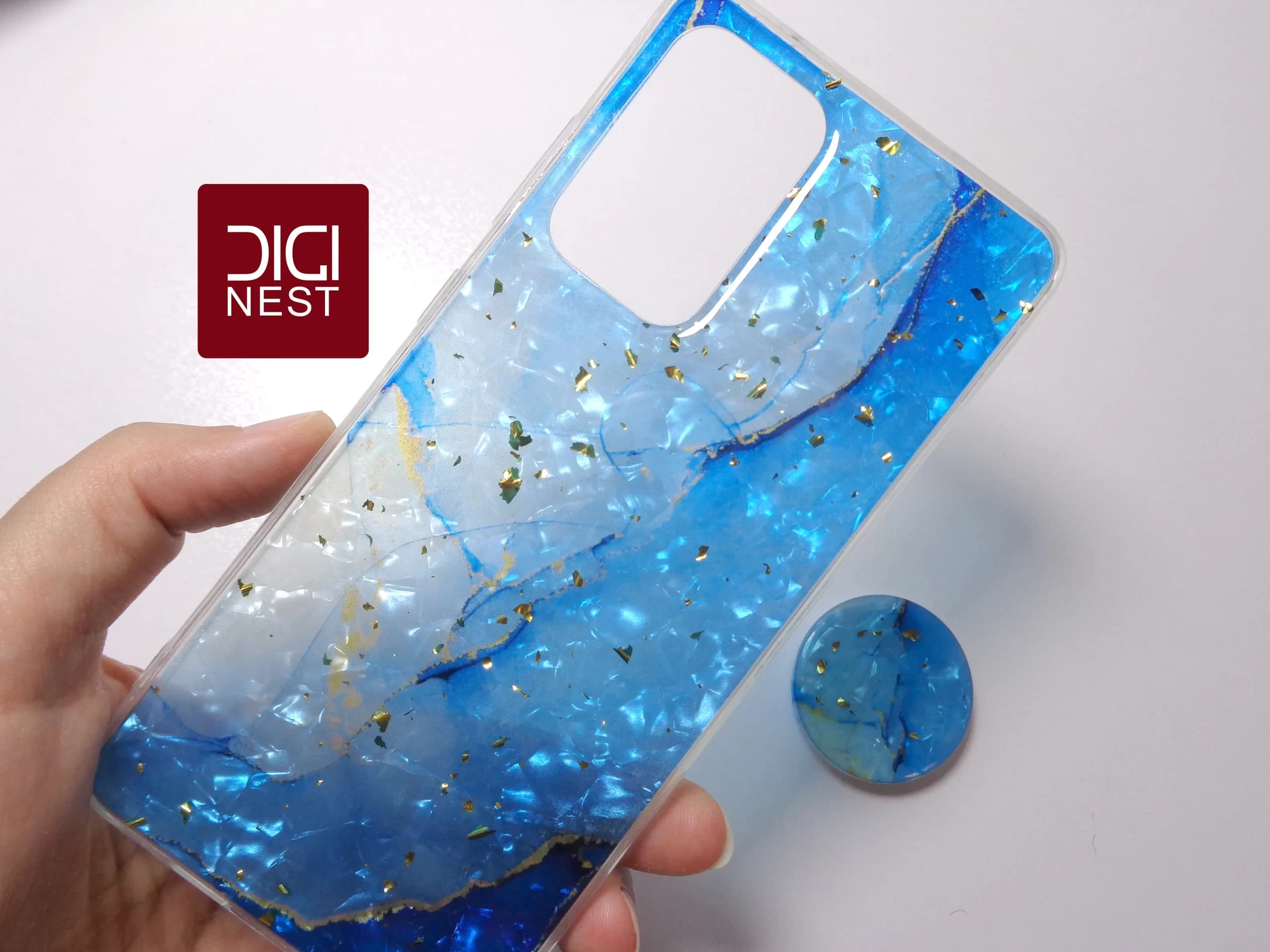 قاب ماربل پاپ سوکت دار گوشی موبایب سامسونگ samsung A52 — تصویر ۸