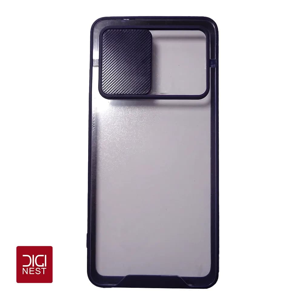 قاب دور سیلیکونی پشت شفاف محافظ لنزدار کشویی گوشی موبایل سامسونگ samsung A52 — تصویر ۵