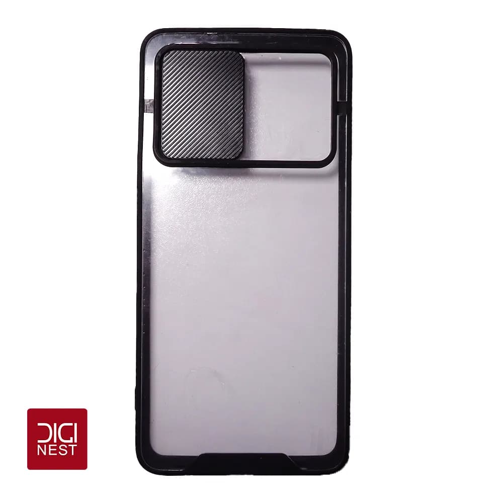 قاب دور سیلیکونی پشت شفاف محافظ لنزدار کشویی گوشی موبایل سامسونگ samsung A52 — تصویر ۴
