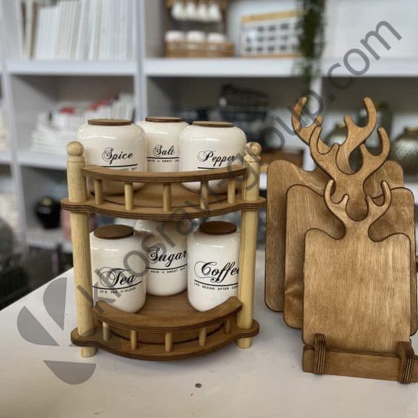 استند دو طبقه گرد